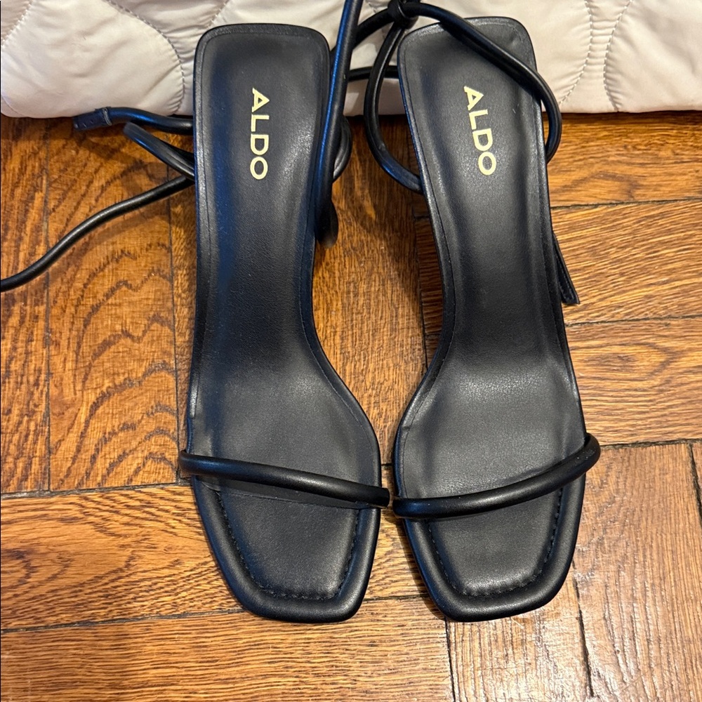 ALDO Black Strappy Heels
